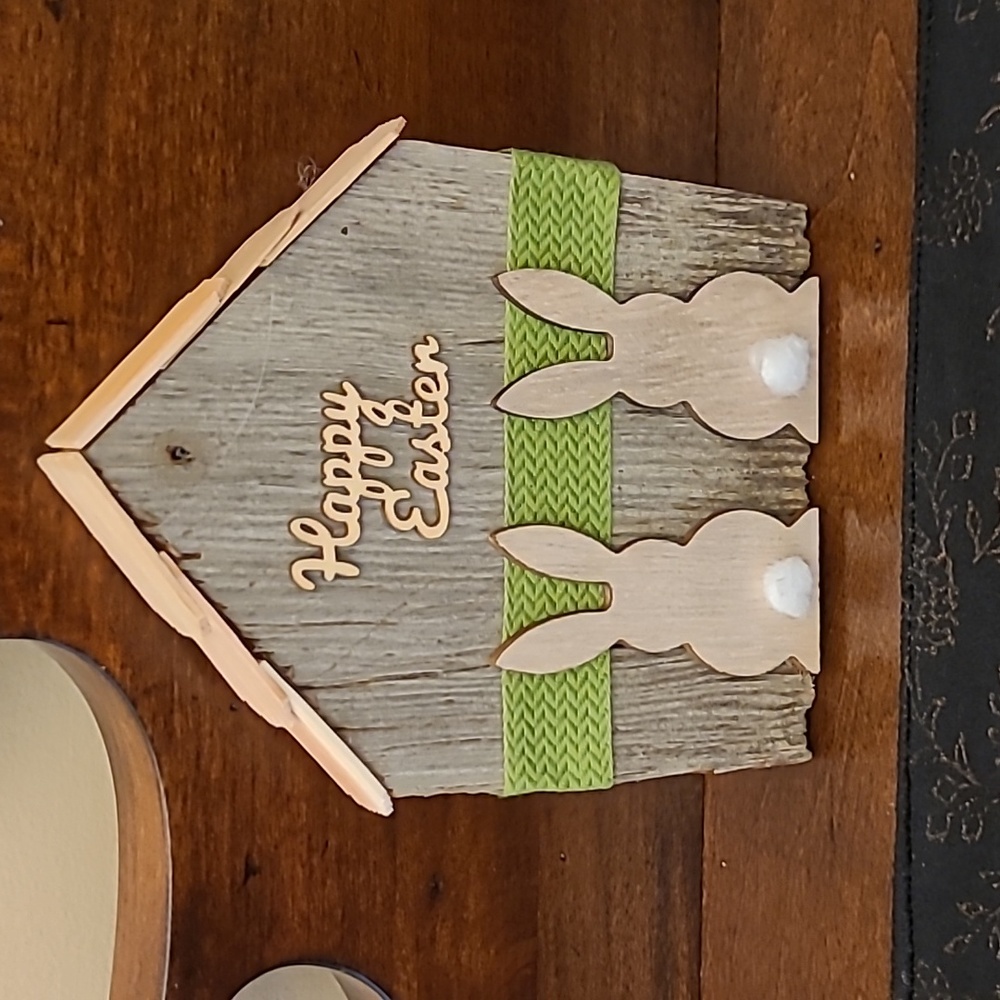 Rustic  Handmade house - happy Easter - Picture 3 of 4